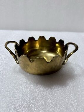 Vintage Mottahedeh Solid Brass Trinket Dish Bowl